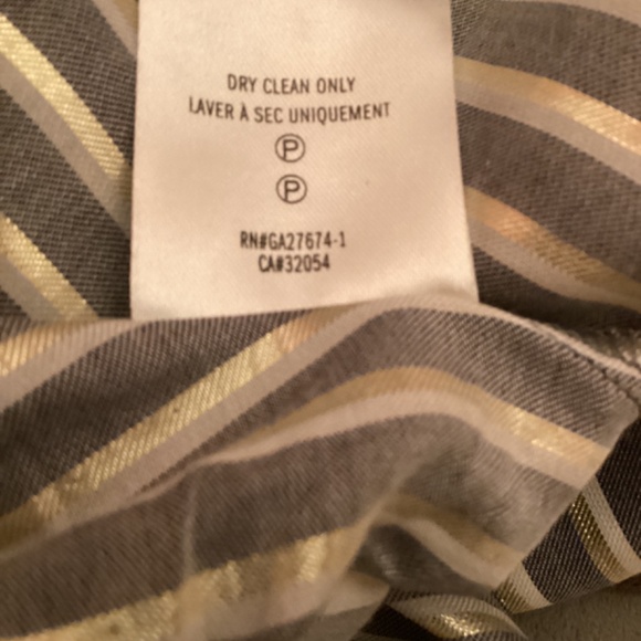 Eva Franco Anthropologie Striped Tie Detail Blouse - Picture 13 of 13